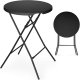 Amerbox Stolik koktajlowy barowy cateringowy składany śr. 80x110 cm - czarny 1