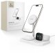 Ładowarka Alogy Ładowarka indukcyjna 3w1 ze stojakiem na smartfon Apple Watch AirPods MagSafe - biała 1