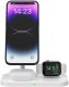 Ładowarka Alogy Ładowarka indukcyjna 3w1 ze stojakiem na smartfon Apple Watch AirPods MagSafe - biała 2