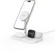 Ładowarka Alogy Ładowarka indukcyjna 3w1 ze stojakiem na smartfon Apple Watch AirPods MagSafe - biała 8