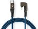 Kabel USB NEDIS USB-Kabel USB 2.0 | Apple Lightning 8-Pin | USB-C™ Stecker | 60 W | 480 Mbps | Niklowany | 1.00 m | okrągły | Spleciony / Nylon | Niebieski / Czarny 3