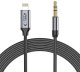 Kabel Boste Przewód audio iPhone Lightning - mini jack 3.5mm 1m - czarny Tech-Protect (1031071) 5