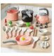 Zestaw Kuchenny Garnki Akcesoria Do Gotowania Jedzenie Różowe 32 el. 3