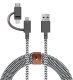 Kabel USB Native Union Belt Cable Universal - kabel USB-A - USB-C/lightning/microUSB, 2 m (zebry) 2