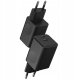 Ładowarka kostka do telefonu tabletu USB-C 45W | 2xUSB-C |QC | PD 3