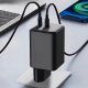 Ładowarka kostka do telefonu tabletu USB-C 45W | 2xUSB-C |QC | PD 6