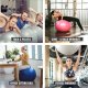 Gorilla Sports 65 cm Niebieska Piłka Gimnastyczna 8