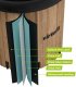 Virtufit Wanna lodowa XXL - 375 litrów - imitacja drewna - z akcesoriami (VF13079) 9