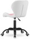 Krzesło obrotowe VASTO OFFICE PU PINK+WHITE SMOKE 5