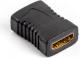 Adapter AV Lanberg HDMI - HDMI czarny (AD-0018-BK) 1