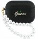 Etui Guess Glitter Pearl Strap do Apple AirPods Pro 3 czarny 1