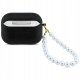 Etui Guess Glitter Pearl Strap do Apple AirPods Pro 3 czarny 2