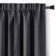 Zasłona blackout 90% na taśmie z szarfą 140x175 cm stalowa Restilo 1