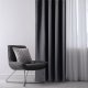 Zasłona blackout 90% na taśmie z szarfą 140x300 cm stalowa Restilo 6