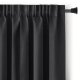 Zasłona blackout 90% na taśmie z szarfą 200x270 cm czarna Restilo 1