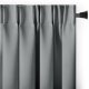 Zasłona blackout 90% na taśmie z szarfą 200x300 cm szara Restilo 1