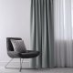 Zasłona blackout 90% na taśmie z szarfą 200x300 cm szara Restilo 6