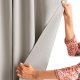 Fabryka Firan Zasłona blackout 90% na taśmie z szarfą 200x300 cm j. beżowa Restilo 9