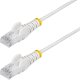 StarTech N6PAT250CMWHS kabel sieciowy Biały 2,5 m Cat6 U/UTP (UTP) 1