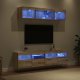 Jednostki TV na ścianę z LED 5 pcs Dąb rzemieślniczy 80 x 30 x 40 cm 5