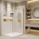 Kabina prysznicowa Walk-In Rea Flexi Transparent / Gold 100 1