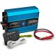 Przetwornica samochodowa 12V/230V 1500W czysty sinus, pilot, LCD 1