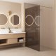 Kabina prysznicowa Walk-In Rea Flexi Brown / Gold 130 5