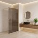 Kabina prysznicowa Walk-In Rea Flexi Brown / Gold 130 10