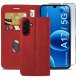 krainaGSM ETUI Z KLAPKĄ do Samsung A17 5G Zamykane Magnetyczne Skórzane + Szkło 9H 3