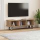 vidaXL Stół pod telewizor Dąb rzemieślniczy 100 x 35 x 35 cm 4