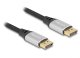 Delock DeLOCK DisplayPort kabel 16K 60 Hz 1 m srebrny metal 1