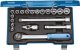 Zestaw kluczy nasadowych 1/4" 19 JMU-3 1/2" 19-częściowy Gedore 1