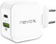 Ładowarka Nevox nevox 65W Dual USB-C PD ładowarka GaN biały 3