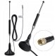 Qoltec Antena 4G LTE z podstawą magnetyczną| 5dBi | dookólna | wewnętrzna | 600-2700 MHz | SMA | 3m 1
