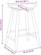 vidaXL Krzesła jadalne 2 pcs Jasny Brąz 46 x 37 x 63 cm Drewno Gumowe 9