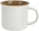 Kubek ceramiczny 355 ml biały z brązowym środkiem 2