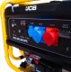 JCB Tools Agregat Prądotwórczy Do Domu 7.9kW AVR Trójfazowy Generator Benzynowy 400V/230V Do Magazynu Warsztatu Awaryjnego Zasilania 9