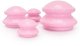 Masażer Eleosklep Bańki chińskie gumowe do masażu zestaw 4 szt. antycellulitowy różowe UNIWERSALNY 6