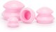 Masażer Eleosklep Bańki chińskie gumowe do masażu zestaw 4 szt. antycellulitowy różowe UNIWERSALNY 9