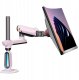 F7-XJ Sakura Pink Podświetlenie RGB Gamingowy mocny uchwyt biurkowy do dużych monitorów 32-60 cali 2