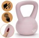 Kettlebell miękki 2kg kula odważnik hantla ciężar do ćwiczeń fitness, jasnoróżowy UNIWERSALNY 19