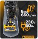 KOMPRESOR OLEJOWY 200L 8 BAR SPRĘŻARKA 230V 650l/min + WĄŻ 6