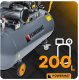 KOMPRESOR OLEJOWY 200L 8 BAR SPRĘŻARKA 230V 650l/min + WĄŻ 9