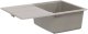 vidaXL Zlew Szary 670 x 460 mm 80% Kwarc i 20% Żywica 5