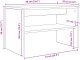 vidaXL Szafka pod telewizor Czarny Dąb 60 x 35 x 40 cm 10