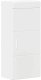 vidaXL Szafka ścienna łazienkowa z półką TULUM Biały 37 x 24,5 x 86 cm 2