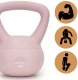 Kettlebell miękki 4kg kula odważnik hantla ciężar do ćwiczeń fitness, jasnoróżowy UNIWERSALNY 18