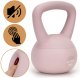 Kettlebell miękki 4kg kula odważnik hantla ciężar do ćwiczeń fitness, jasnoróżowy UNIWERSALNY 19