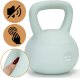 Kettlebell miękki 8 kg kula odważnik hantla ciężar do ćwiczeń fitness, turkusowy UNIWERSALNY 16