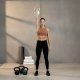 Kettlebell miękki 6 kg kula odważnik hantla ciężar do ćwiczeń fitness, turkusowy UNIWERSALNY 3